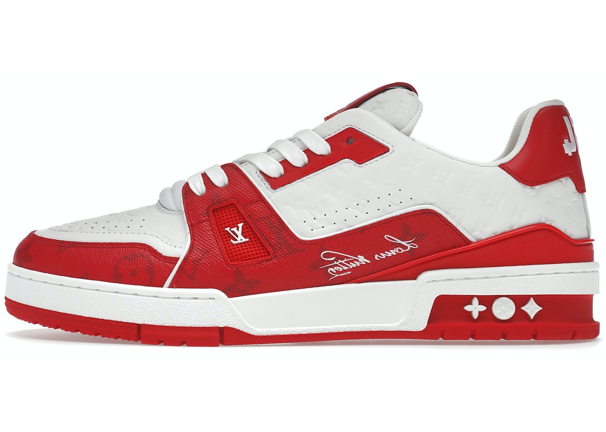 Louis Vuitton LV Trainer #54 Signature Red White – TopSneakers